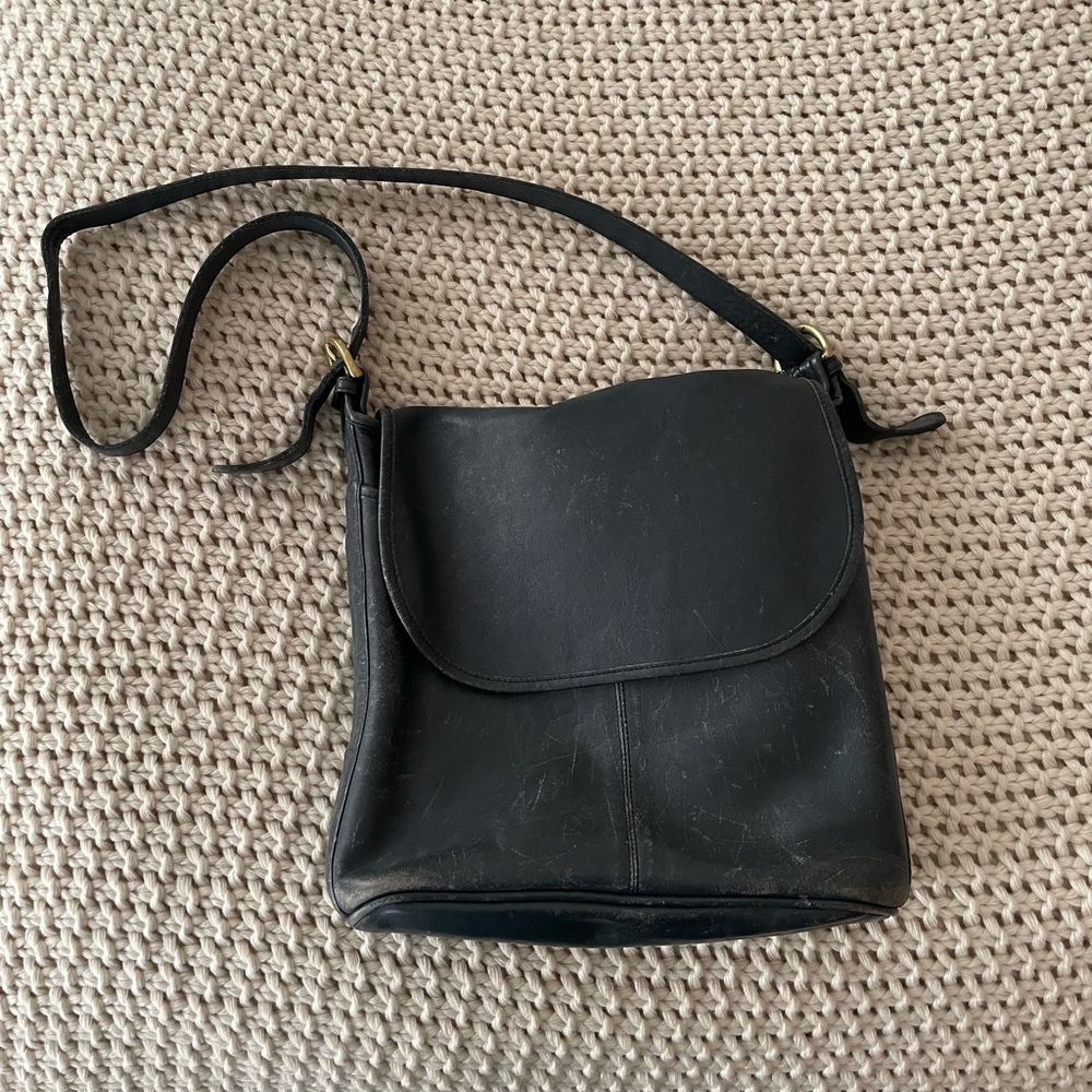 Vintage Leather Coach Bag